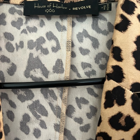 REVOLVE Delaney Duster In Leopard House of Harlow 1960 Long Jacket Coat Sz Small - Picture 6 of 9